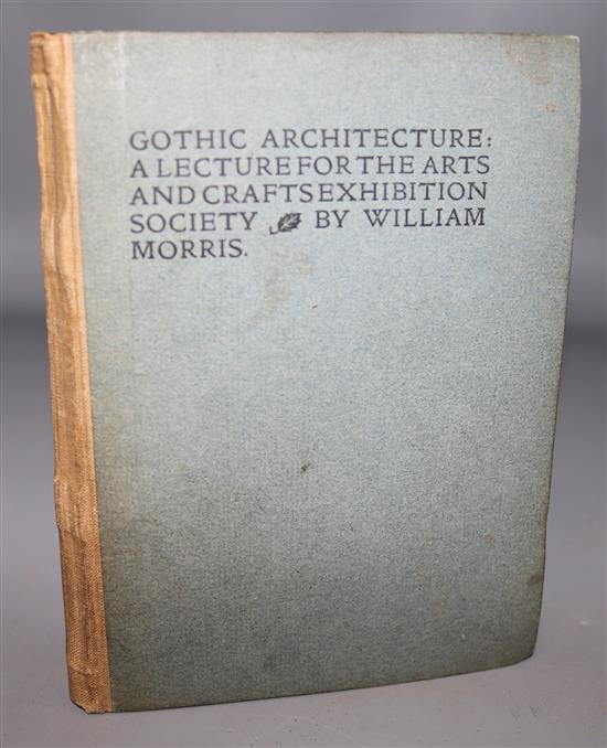 Kelmscott Press, London - Morris William - 16mo, grey paper covered boards with linen spine,
